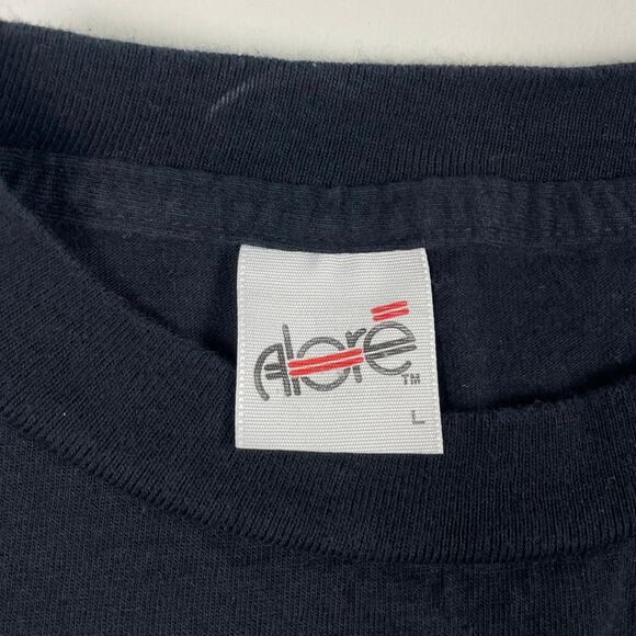 Vintage Manatee Widllife Ocean Animal All Over Print Black Shirt Size Large - Picture 6 of 9